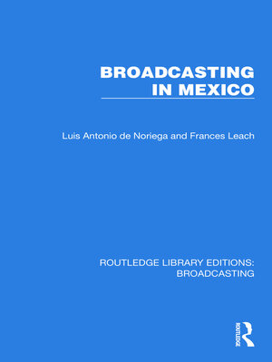 cover image of Broadcasting in Mexico